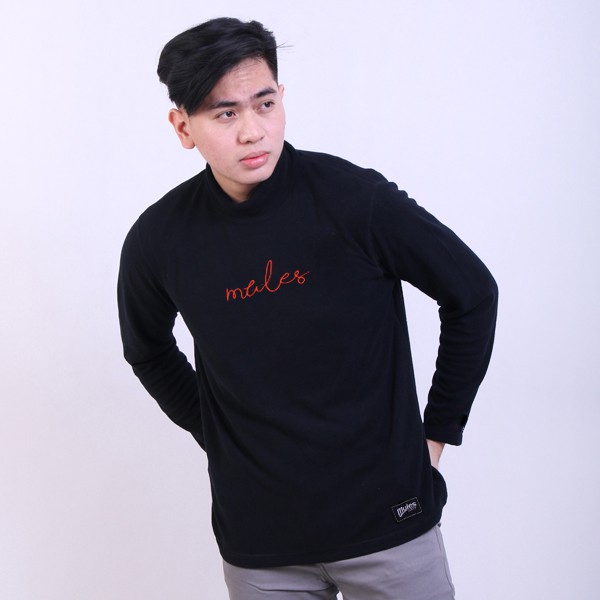 orange and black sweater