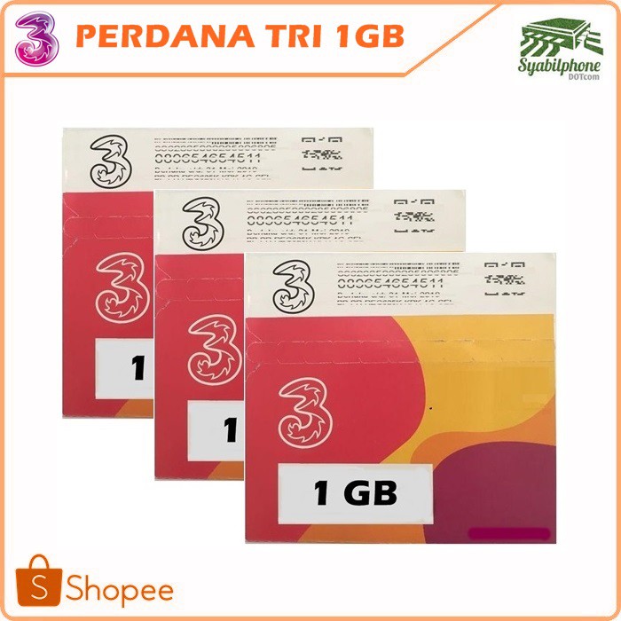 KARTU PERDANA KUOTA TRI 1GB