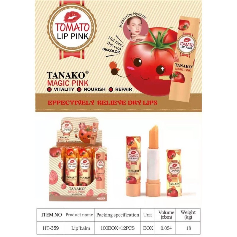 COD PROMO!!! tanako lipbalm blood orange dan tomato