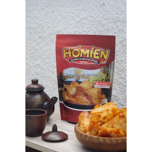 

kripik homien kemasan terbaru 250gr /keripik Homien