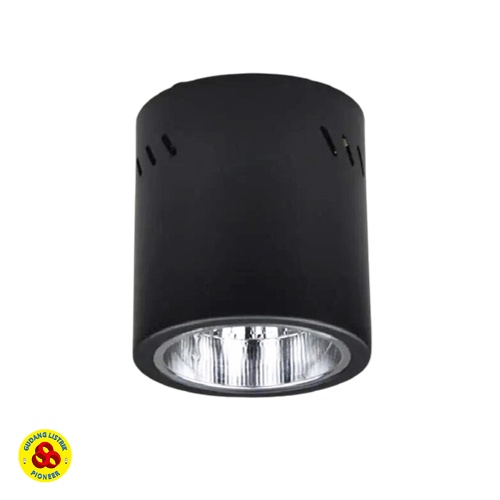 Downlight Outbow 4&quot; Bulat Hitam Ceiling Lamp OB 4 inch Round Black