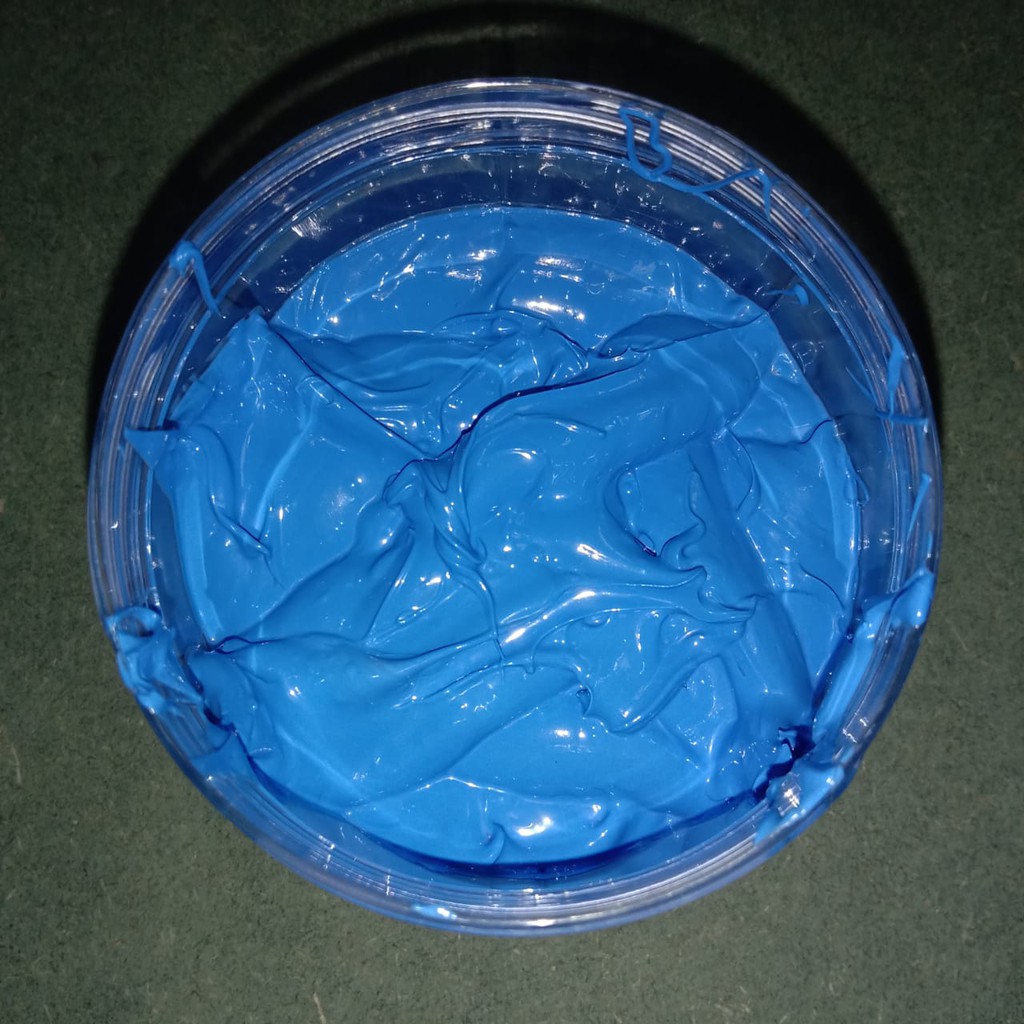 

H7Y Tinta Sablon PLASTISOL FLOURESCENT Brain Plus BIRU 500gr