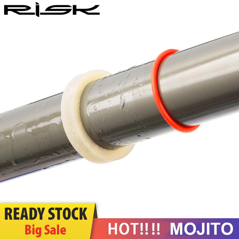 Risk 2pcs Ring Segel Busa Penyerap Minyak Anti Debu Untuk Fork Depan Sepeda Mtb