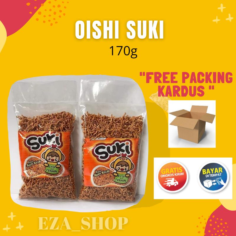 Jual Oishi Suki Mie Jepang Kiloan Repack 170g Suki Asli Snack Kiloan Jajan Pasar Shopee 