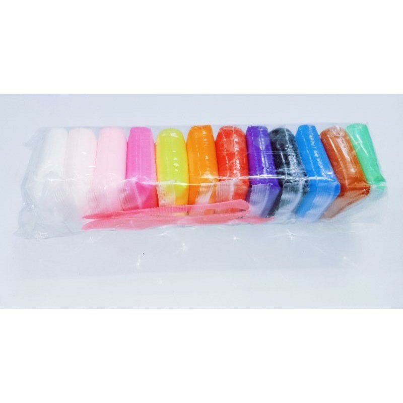 Clay Lilin Mainan Anak isi 12 pcs Warna Edukasi malam lilin SLIME Murah Clay Dough Colour Play