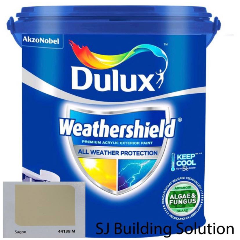 Cat Tembok Dulux Weathershield Cat Eksterior Luar 2.5Ltr Liter SAGOO