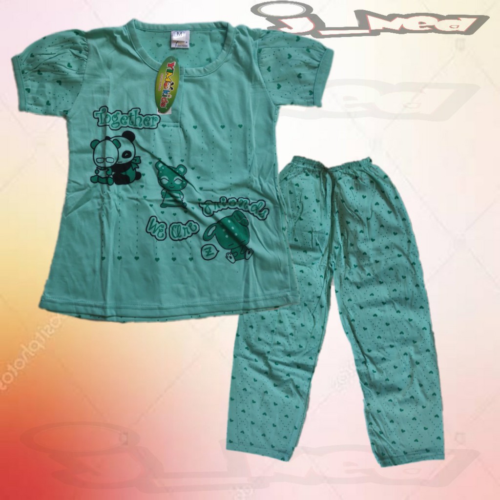 J709 | BAJU TIDUR ANAK YIMOKIDS | BAJU TIDUR MOTIF KARTUN ART AB 02