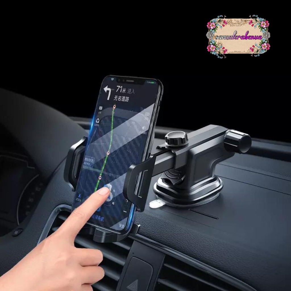 Long neck one touch car Original Holder mobil dudukan Hp GPS handphone smartphone SB1447