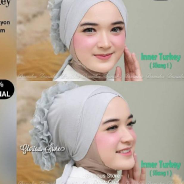 SALE (wjx-655) Inner ciput turki Cepol silang Tali Renda premium- Turky sifon - ciput mura