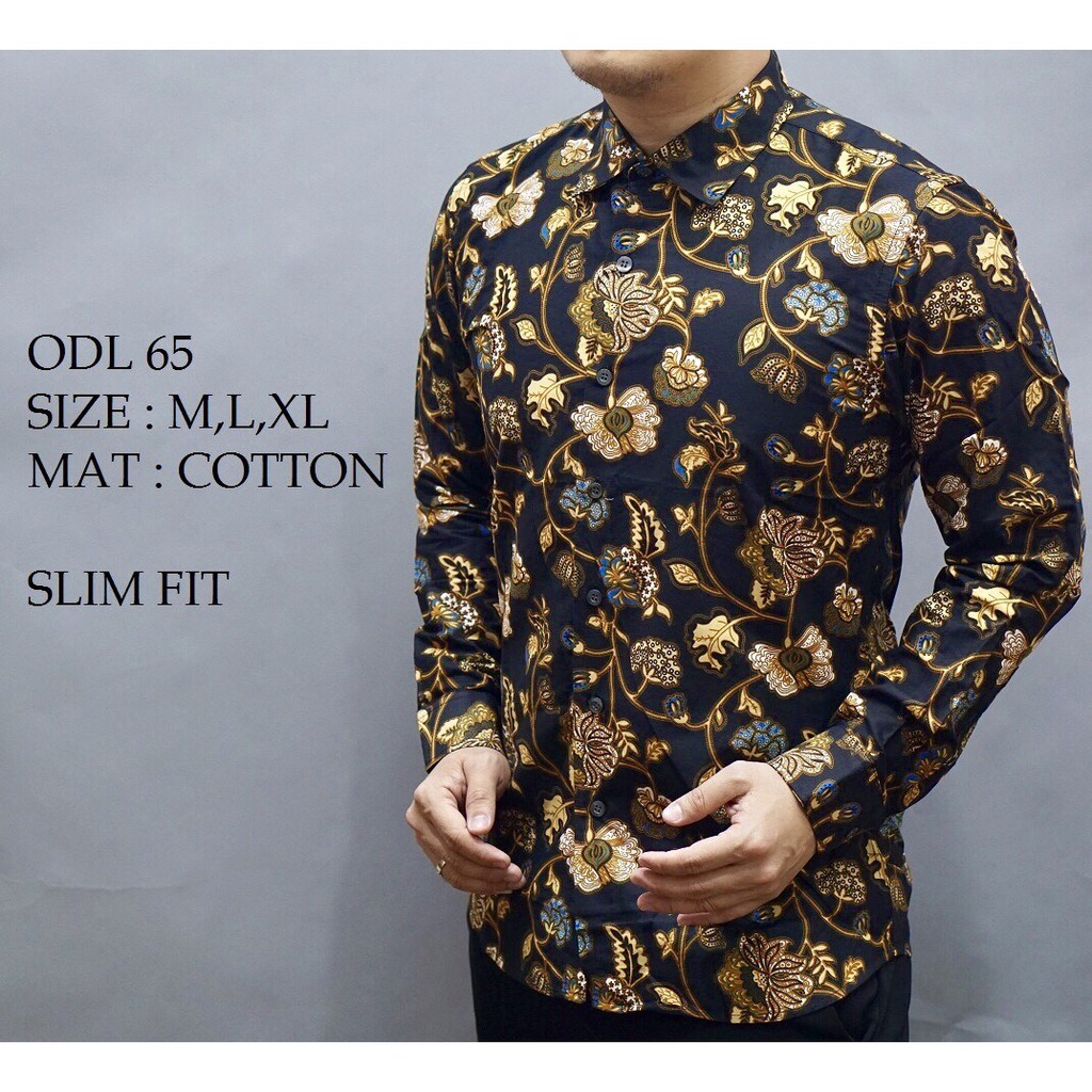 Kemeja Pria Lengan Panjang Baju Batik Modern Pria Baju Premium