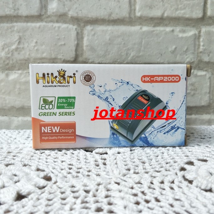 HIKARI HK AP 2000 AP2000 Mesin Aerator Air Pump gelembung udara 1 Lubang Aerator