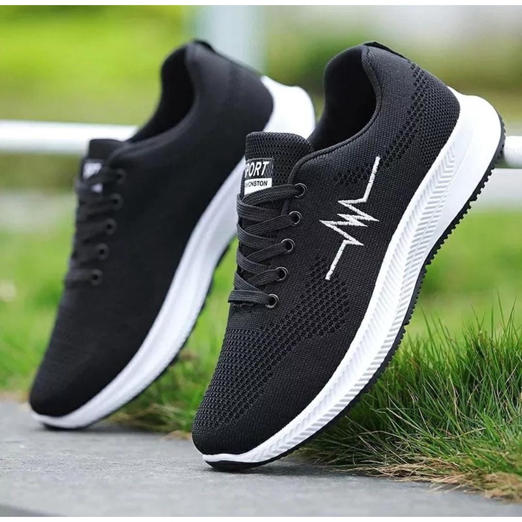 SNEAKERS PRIA sepatu hitam pria keren
