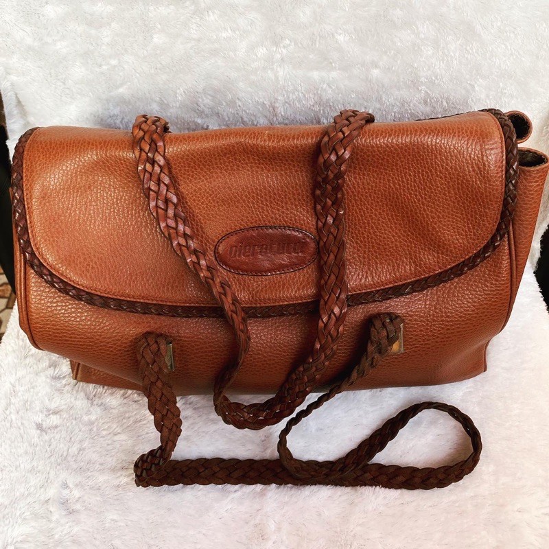 preloved tas kulit wanita warna coklat cantik condition 85%