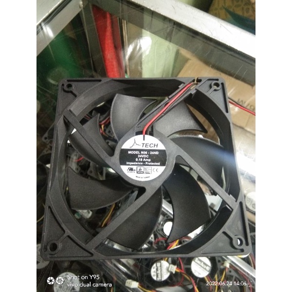 FAN DC 24V 12CM MEREK ATECK MADE IN TAIWAN KIPAS DC