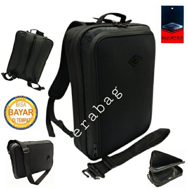 BLASTED Ransel Multifungsi 6060 Hitam/Tas Sofcase 14 Inchi 3 in 1 Blasted