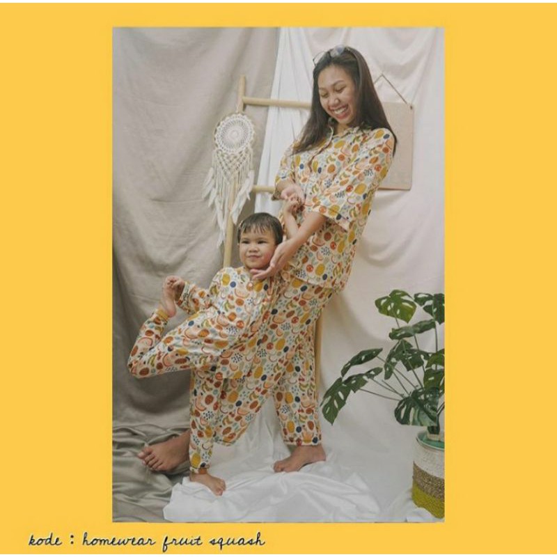 Baju tidur/ piyama couple Ibu & Anak (1 SET IBU DAN ANAK)