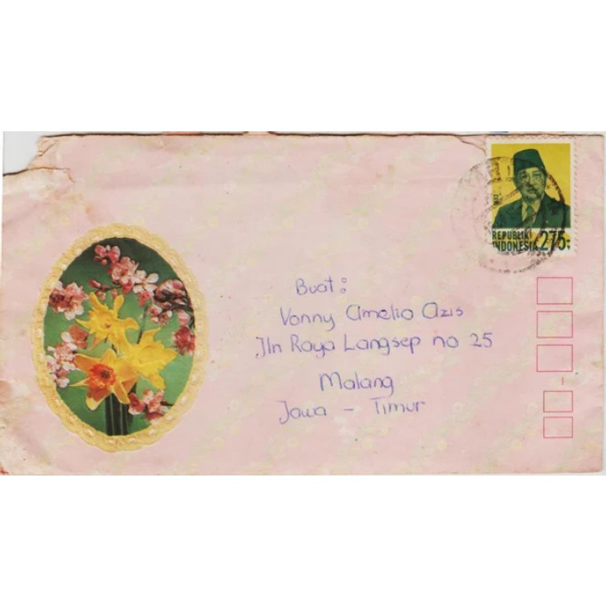 

Perangko Filateli A3-59 Indonesia Cover From Jakarta To Malang