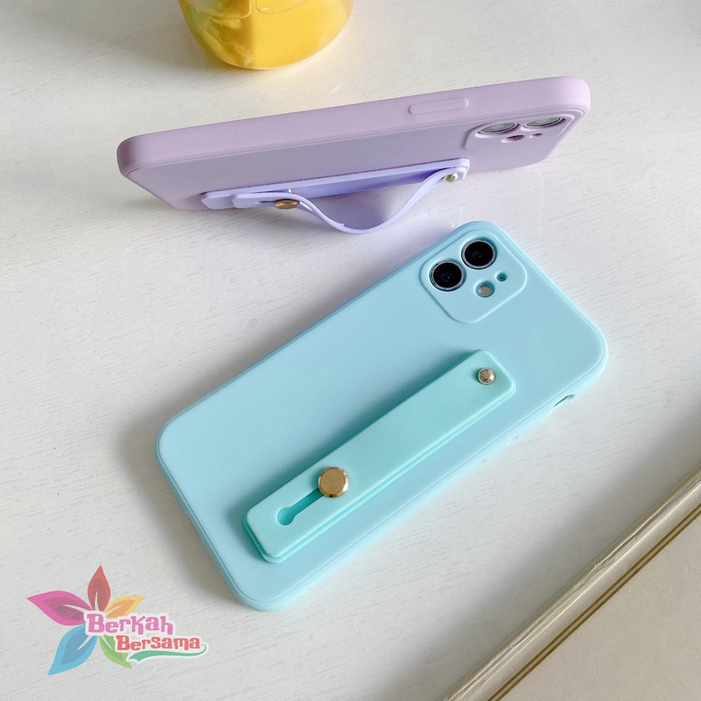 SOFTCASE MACARON HANDSTAND STANDING REALME C1 C2 5 5I C3 PRO 7 7I C17 BB6188