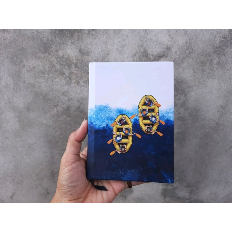

Hardcover notebook handmade river series