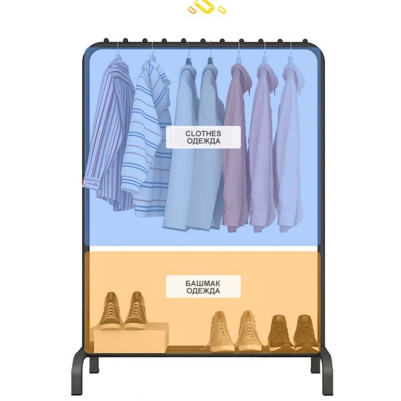 Rak Gantungan Baju Pakaian Stand Organizer Portabel Serbaguna
