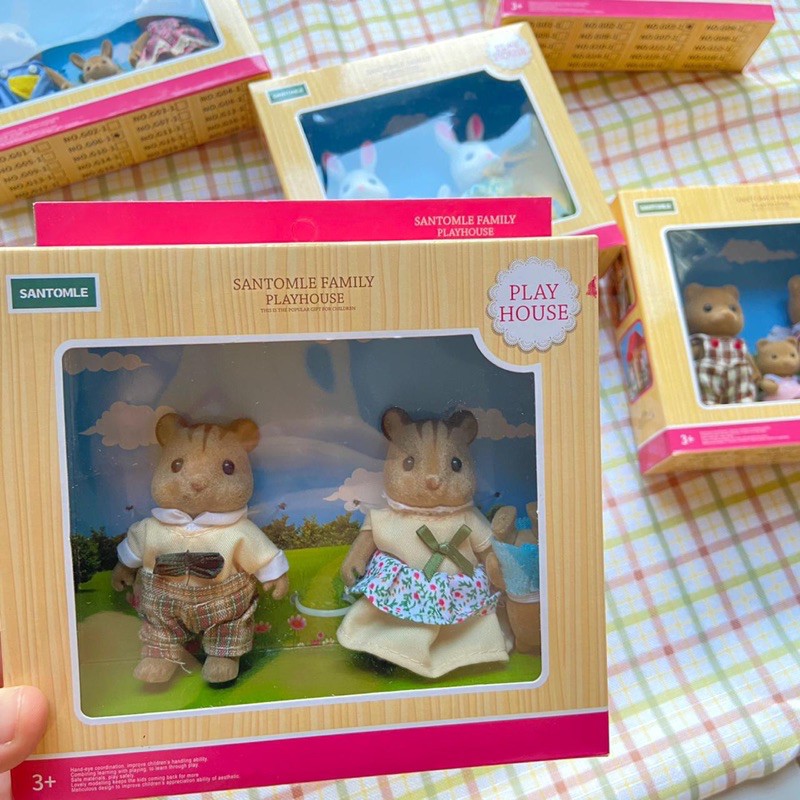 Jual Rabbit family doll / couple doll 