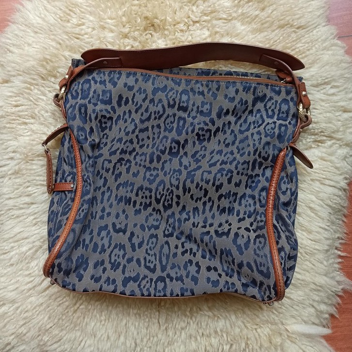 Roberto Cavalli hand / shoulder bag tas wanita preloved leopard print