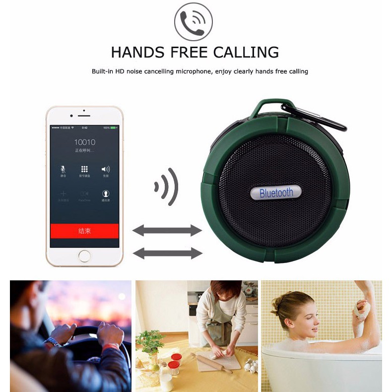 Taffware Mini Outdoor Bluetooth Speaker - C6
