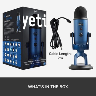 Original New Mikrofon BlueYeti Premium Microphone Mic Blue Yeti USB ASMR Recording Streaming