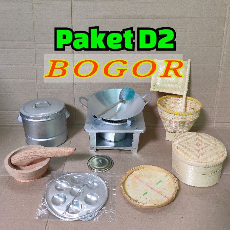 masak masakan kompor mini spirtus sepatula bakul cobek dandang-Paket Ds