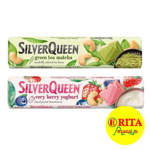 

Silverqueen Coklat Rasa Green Tea / Very Berry Yoghurt 62 Gr