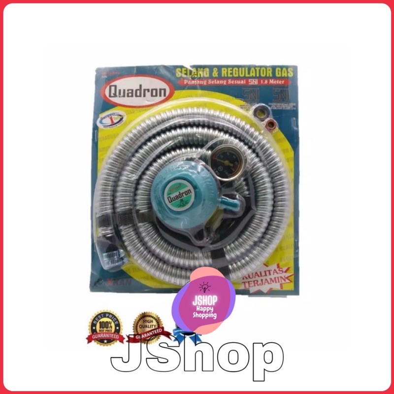 JShop SELANG+REGULATOR+METER QUADRON / SELANG / REGULATOR / QUADRON / SELANG LPG / REGULATOR LPG