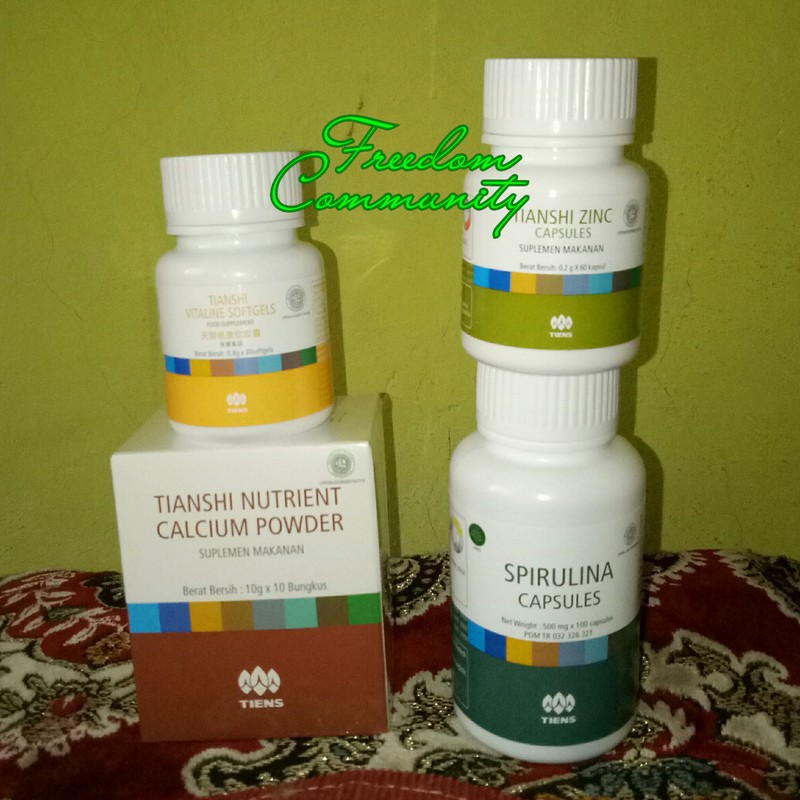 Tiens PAKET PROMIL MAMA | Muncord + Zinc + Kalsium + Vitaline | Promil