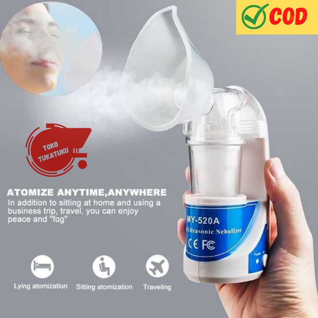Alat Terapi Pernafasan Asma Inhaler Nebulizer Hidung Bayi Dewasa