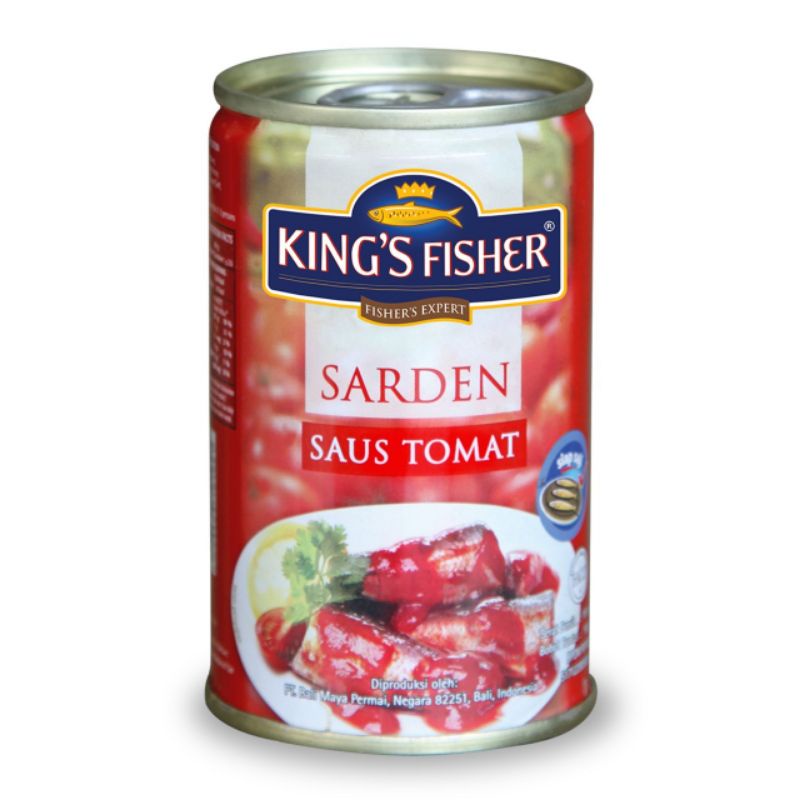 

King Fisher sarden saus tomat 425 gr 24.000