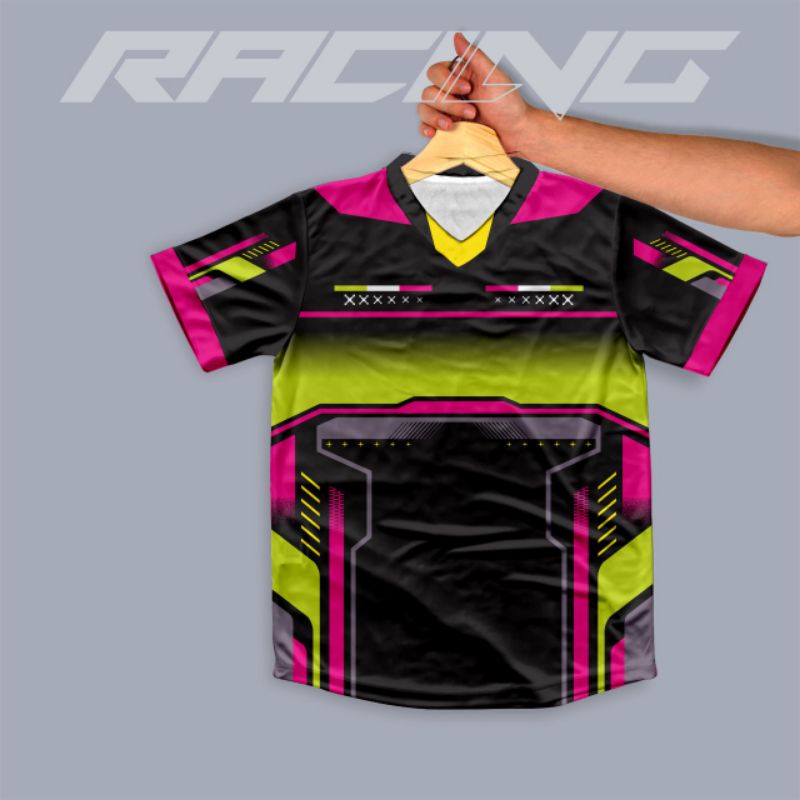 kaos jersey racing pria