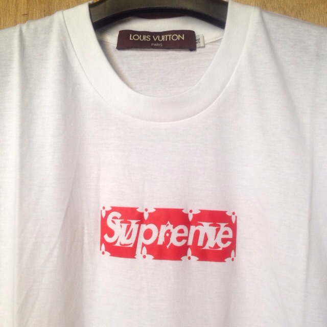 KAOS / TSHIRT SKATE SUPREME LOGO BOX x LOUIS VUITTON PREMIUM
