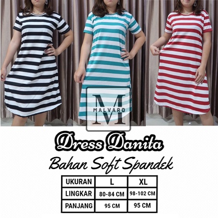 MAL-Dress DANITA / Dress Salur Wanita / Daster Wanita