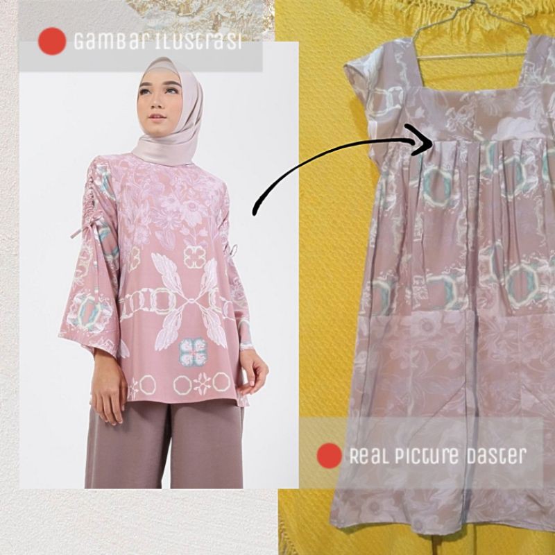 Daster Ria Miranda x Hijup Perca Original Branded Daster Viral Murah