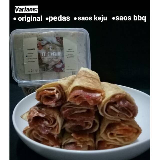 

IT'S KEBAB Frozen / Kebab Instan / Original / Pedas / BBQ / Keju isi 10 biji