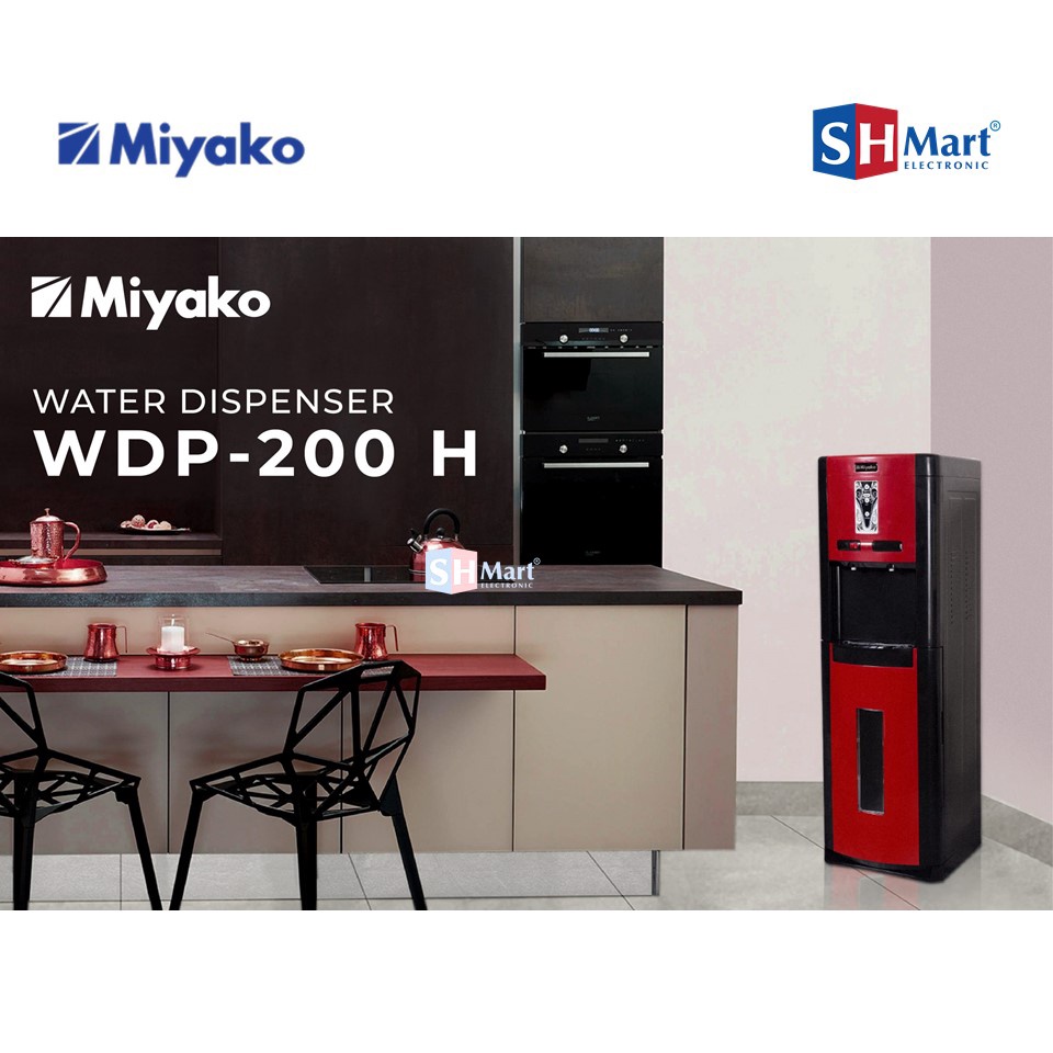 DISPENSER GALON BAWAH MIYAKO WDP-200 HOT DAN NORMAL WDP200 GARANSI RESMI