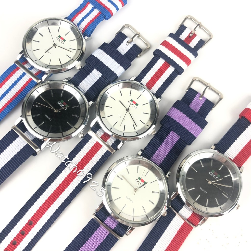 <READY STOCK> GENEVA JAM TANGAN WANITA CANVAS KOREA FASHION JAM TANGAN MURAH WATCH WOMEN WATCH C05-Random