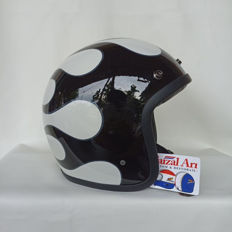 Helm Slim Head Motif Flame Api 2