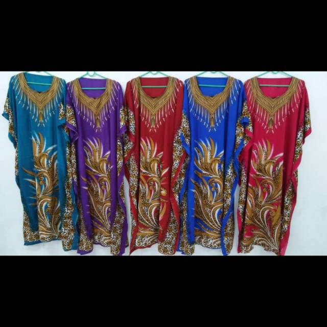 Daster kalong Kaftan dubai batik Bangkok ori LD 140  murah