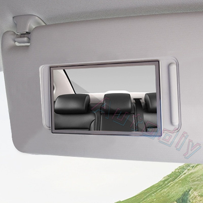 Cermin Sunvisor Interior Mobil Portable Car Makeup Sun-Shading Kosmetik Mirror Auto Sun-Shading Visor HD Cermin Vanity Mirror Universal Perekat Stainless Steel Belakang