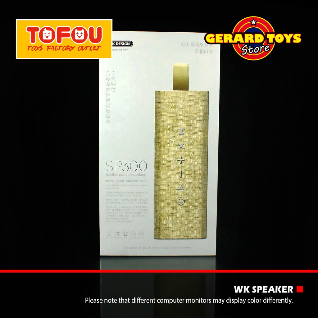 Speaker Bluetooth Wireless WK Design Remax SP300 ORIGINAL MURAH