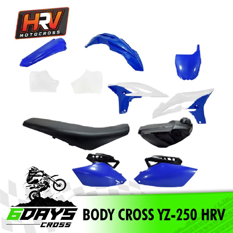BODY CROSS YZ 250 BODY SET HRV BIRU