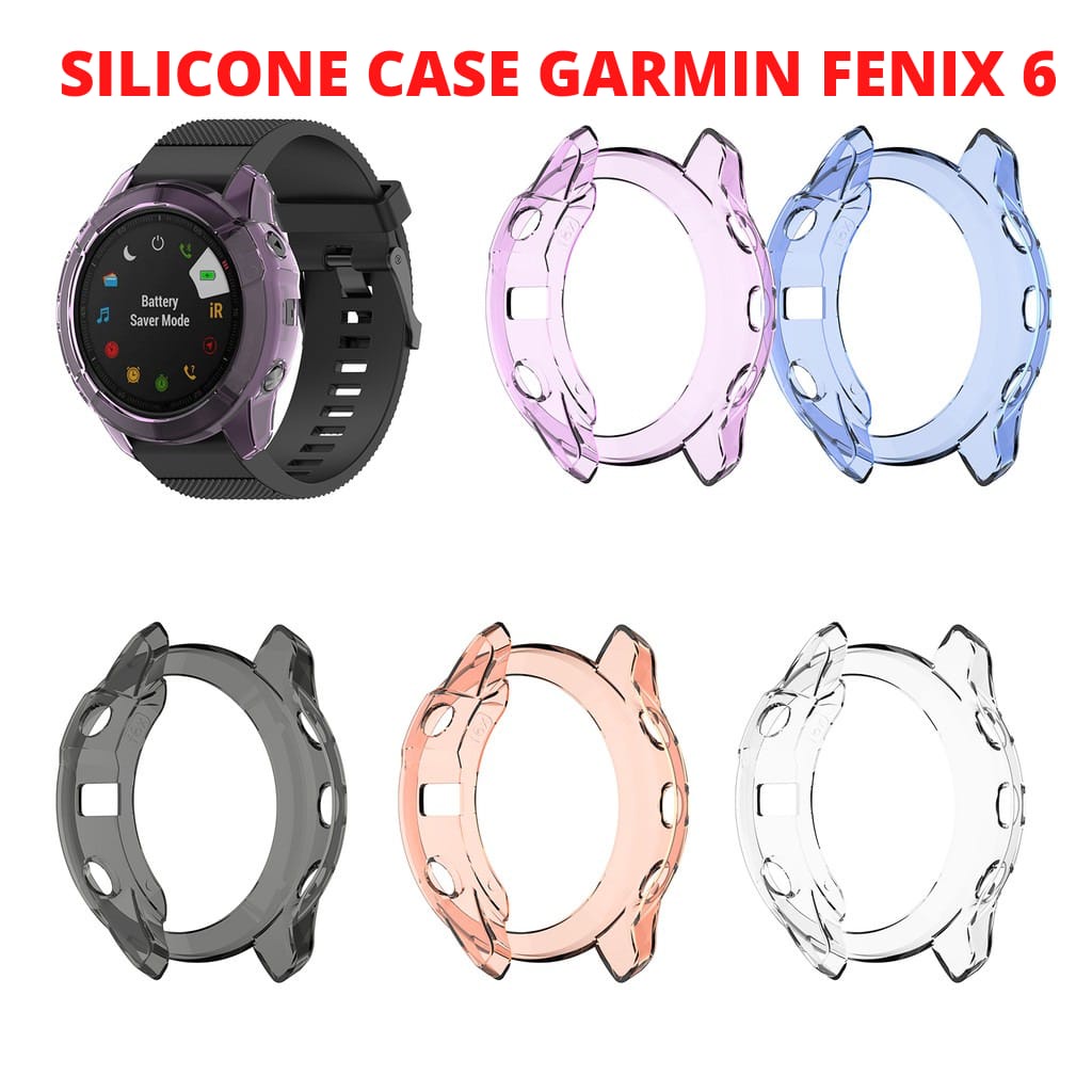 Garmin Fenix 6/6 Pro Case Silicone Protection Case Cover pelindung