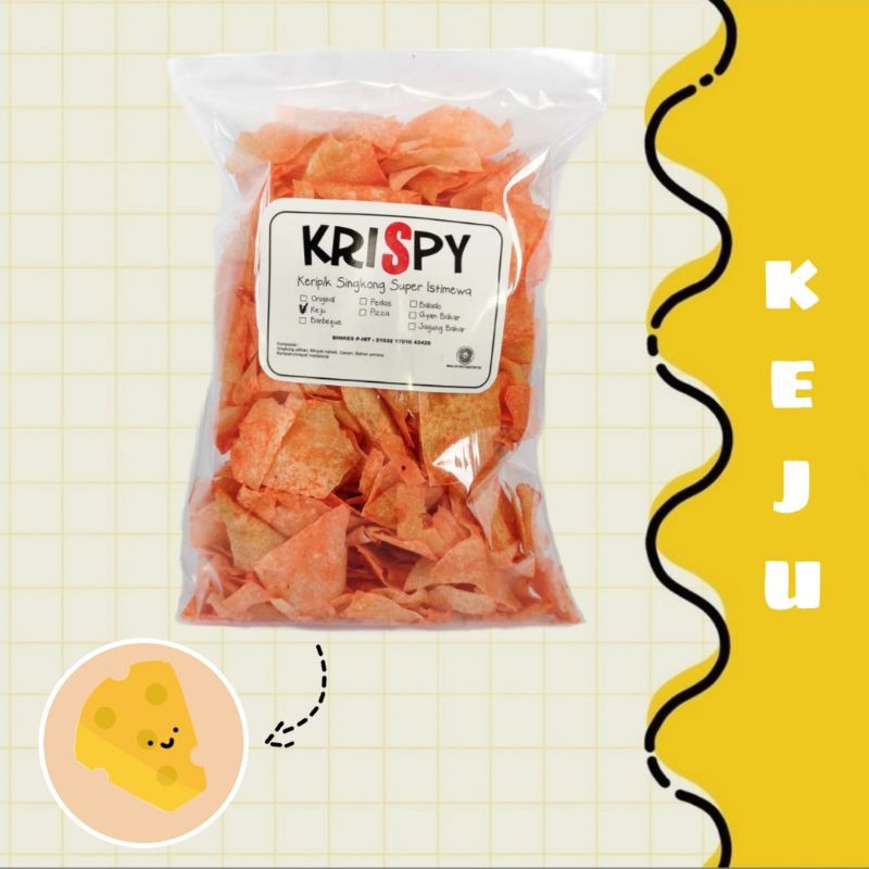 

Keripik singkong kripik tissue Krispy 250 gram