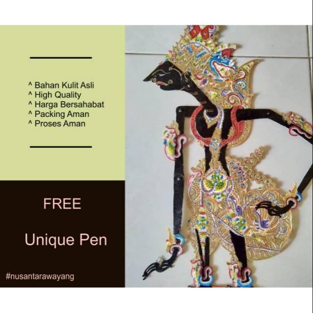 Wayang Kulit Krishna/Kresna Halus Standar Pedalangan
