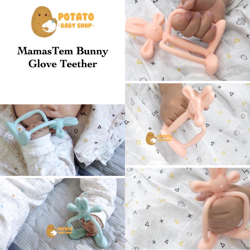 Mamastem Bunny Banana Glove Teether + Case Mamas Tem